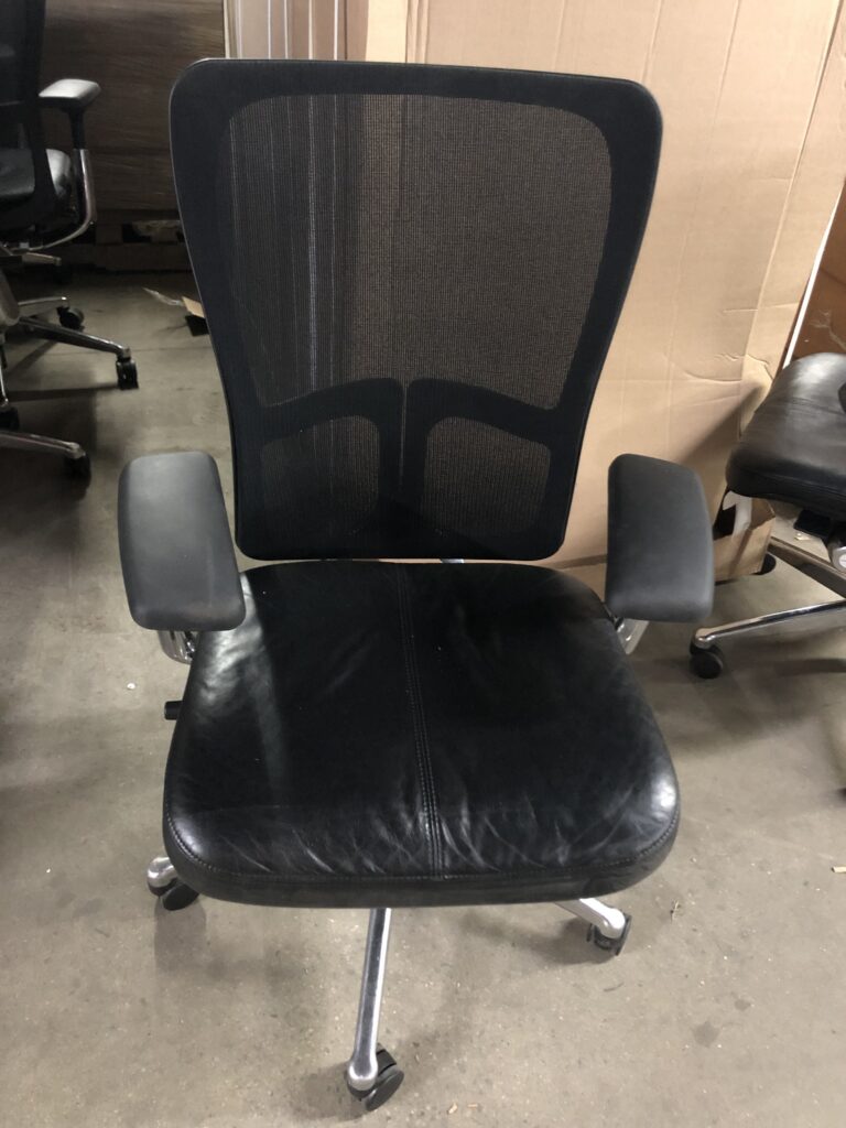 Pre-Owned, Haworth Zody Task Chair, Leather Seat