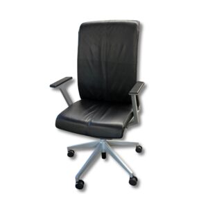 Pre-Owned Haworth Very Task Chair with Leather Seat and Leather Back