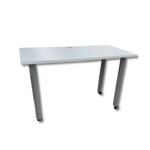 Pre-Owned White Training Table with Castors - 24"x48"