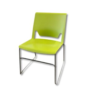 Pre-Owned Haworth Very Stack Chair with Sled Base - Green