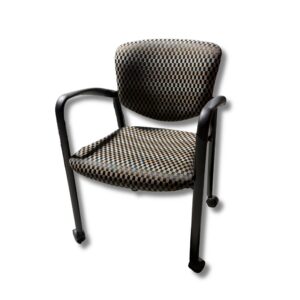 Pre-Owned Haworth Improv Side Chair with Casters – Checkered